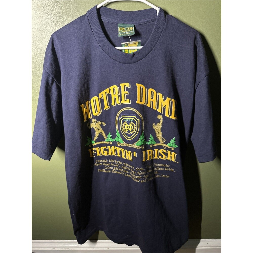 NWT Vintage 90s Home Team Advantage ND Fighting Irish Tee L